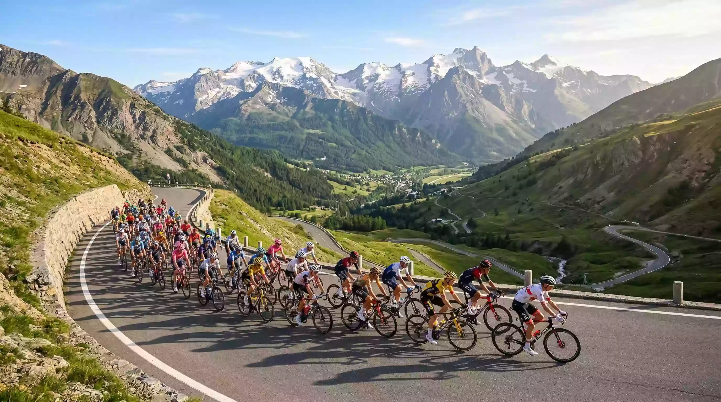Apuestas de ciclismo en España: pelotón en etapa de montaña